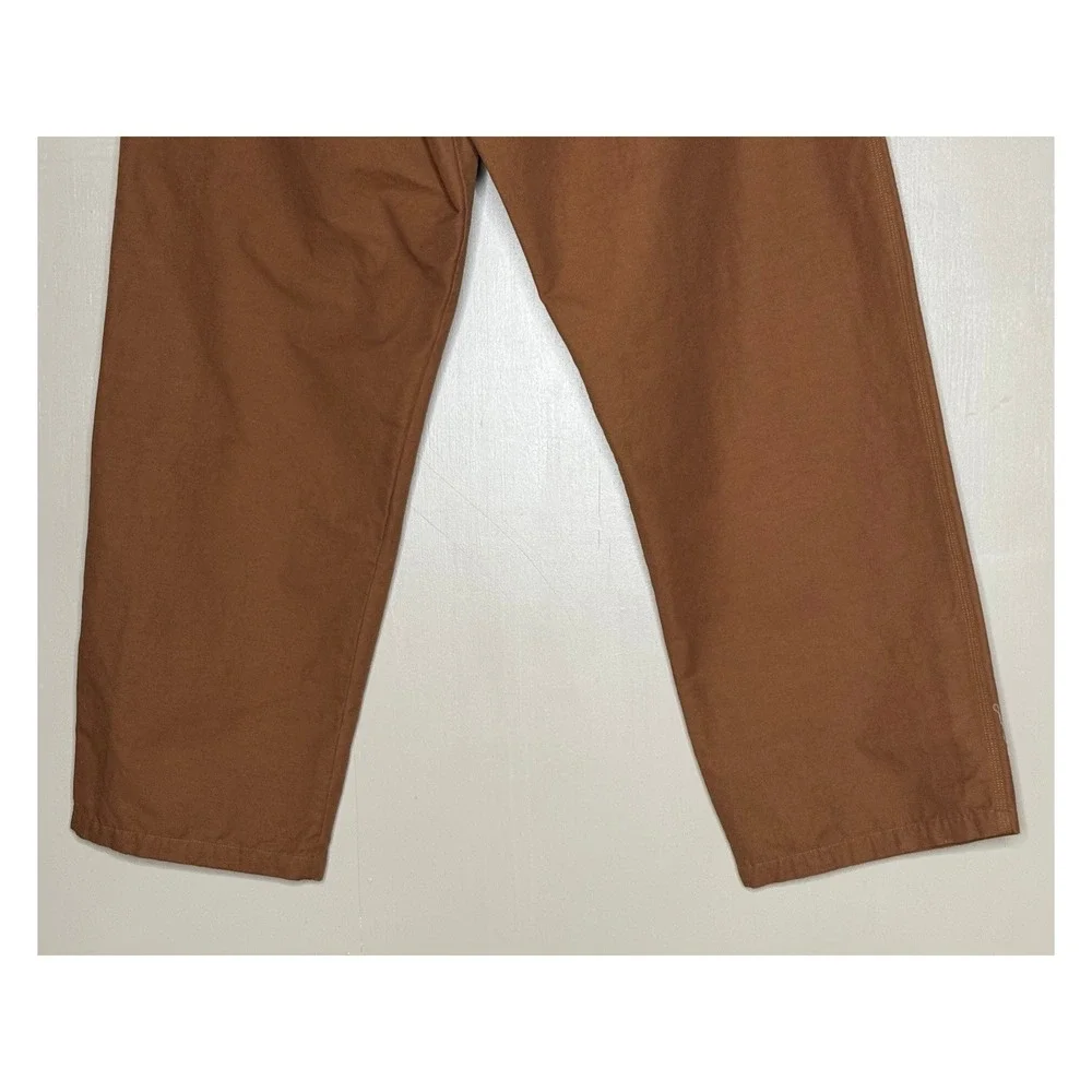 Adidas Skateboarding Chino Pants Mens XL Brown Elastic Relaxed Straight Leg - Picture 7 of 8